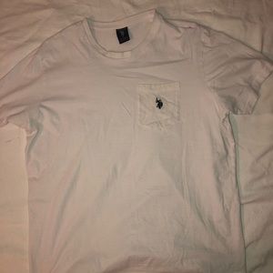 U.S. Polo Assn White Pocket T-Shirt